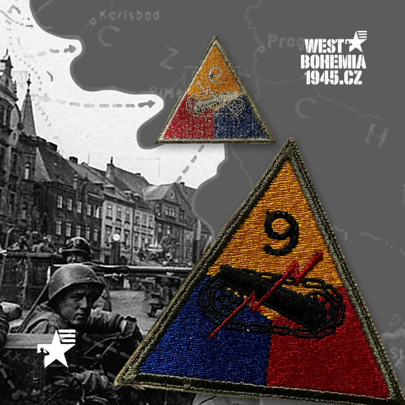 Originální nášivka US 9. obrněná divize